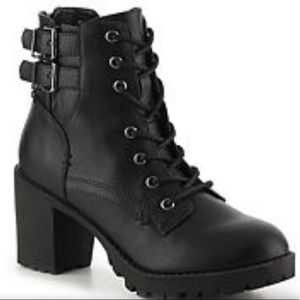 Steve Madden combat booties